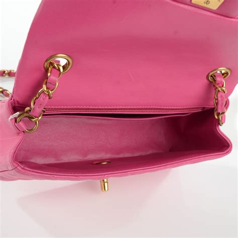 portafoglio chanel fucsia|CHANEL Lambskin Quilted Mini Rectangular Flap Fuchsia .